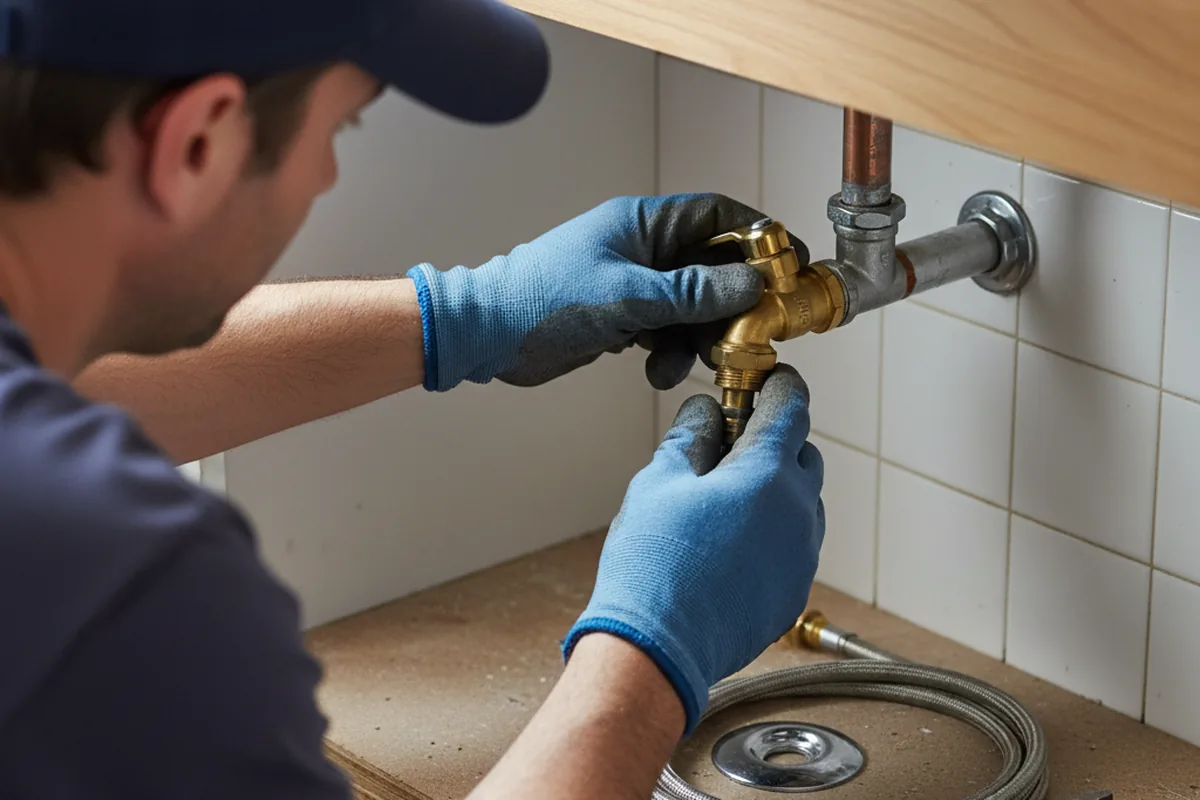 Shutoff valve and fitting work during Emergency Plumbing in Browns Mills